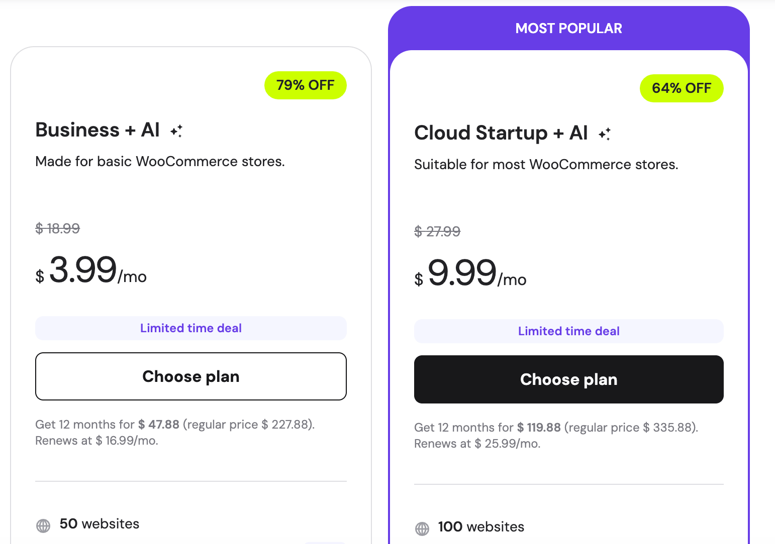تكلفة استضافة Woocommerce من Hostinger